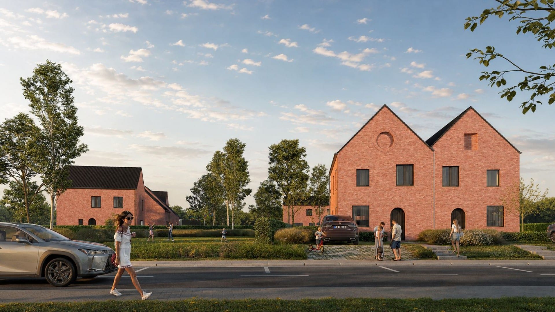 Family homes from the Luitenant project in Zomergem