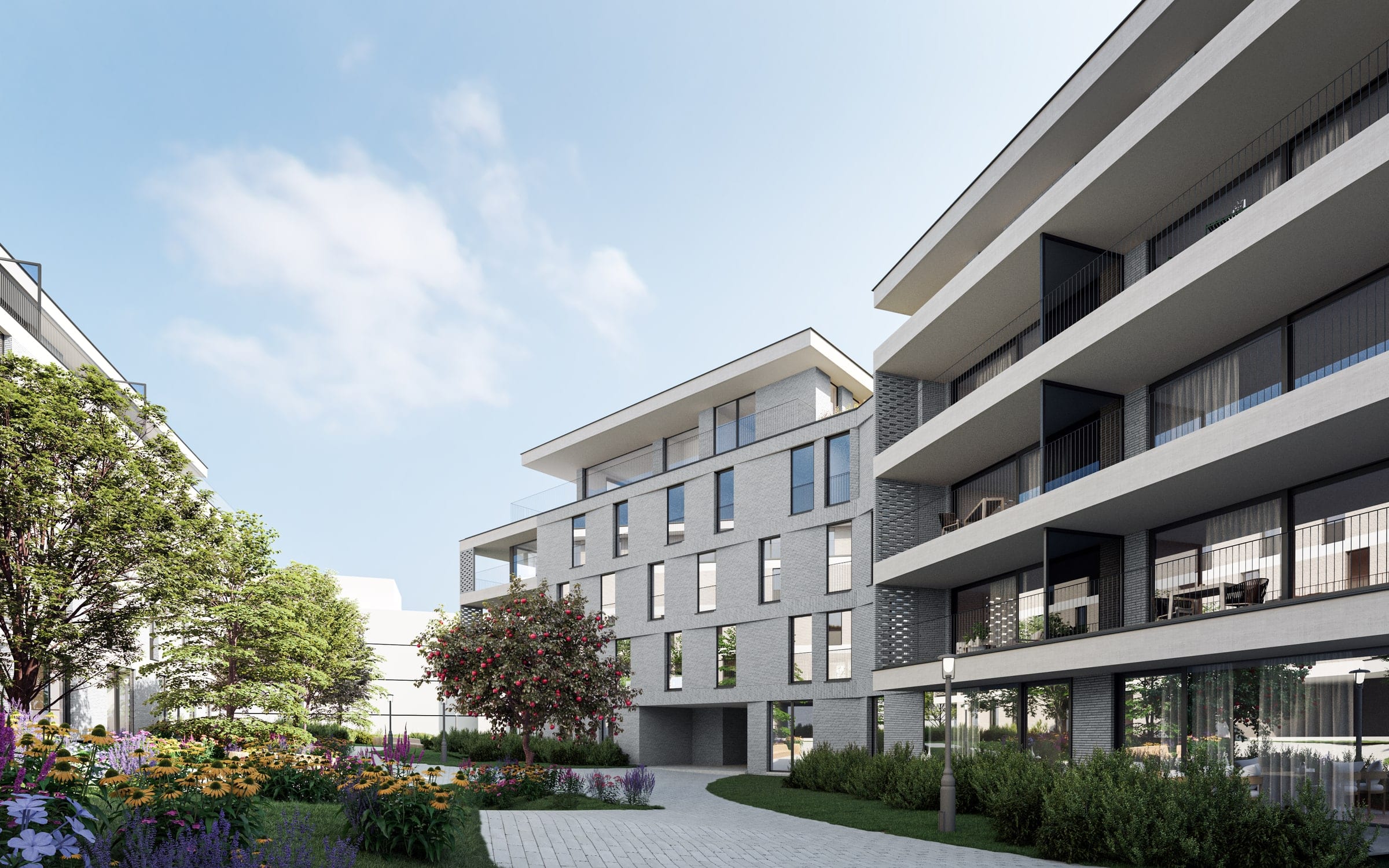 Parkside, het groene woonvolume van Waterfront Brugge